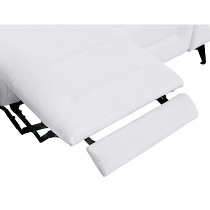 GUF 989 Power Reclining Sofa - White, Genuine Italian Leather