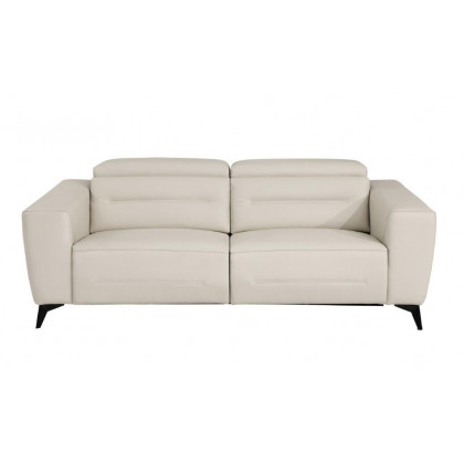 GUF 989 Power Reclining Sofa - Beige, Genuine Italian Leather