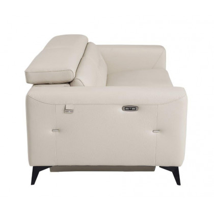GUF 989 Power Reclining Sofa - Beige, Genuine Italian Leather