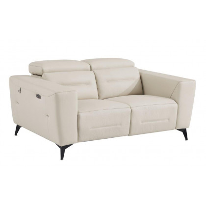 GUF 989 Power Reclining Sofa Set - Beige, Genuine Italian Leather