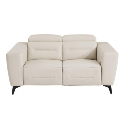 GUF 989 Power Reclining Loveseat - Beige, Leather