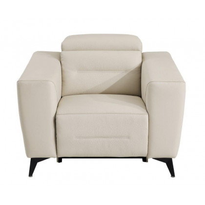 GUF 989 Reclining Chair - Beige, Genuine Italian Leather