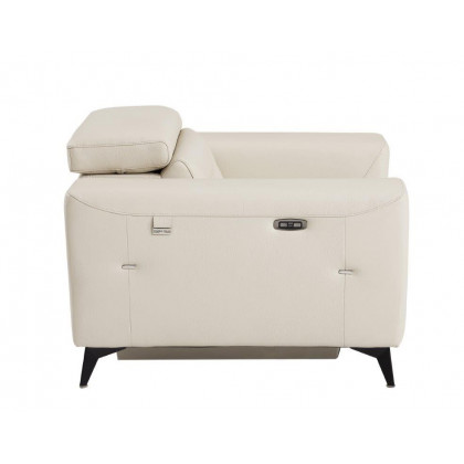 GUF 989 Reclining Chair - Beige, Genuine Italian Leather