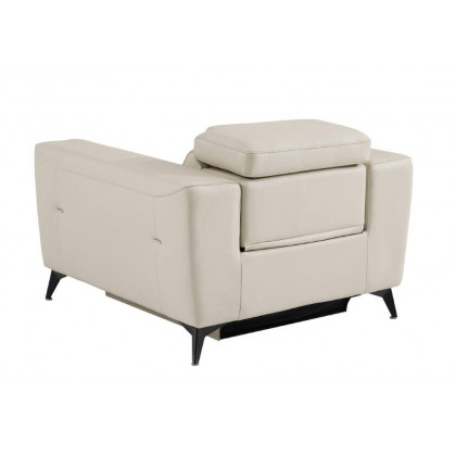 GUF 989 Reclining Chair - Beige, Genuine Italian Leather