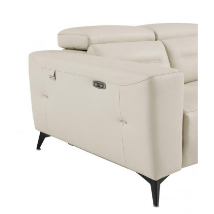 GUF 989 Reclining Chair - Beige, Genuine Italian Leather