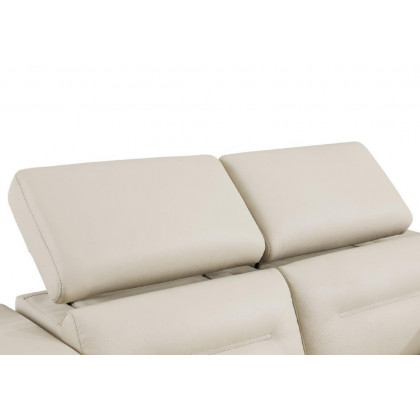 GUF 989 Power Reclining Sofa - Beige, Genuine Italian Leather