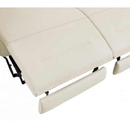 GUF 989 Power Reclining Sofa - Beige, Genuine Italian Leather