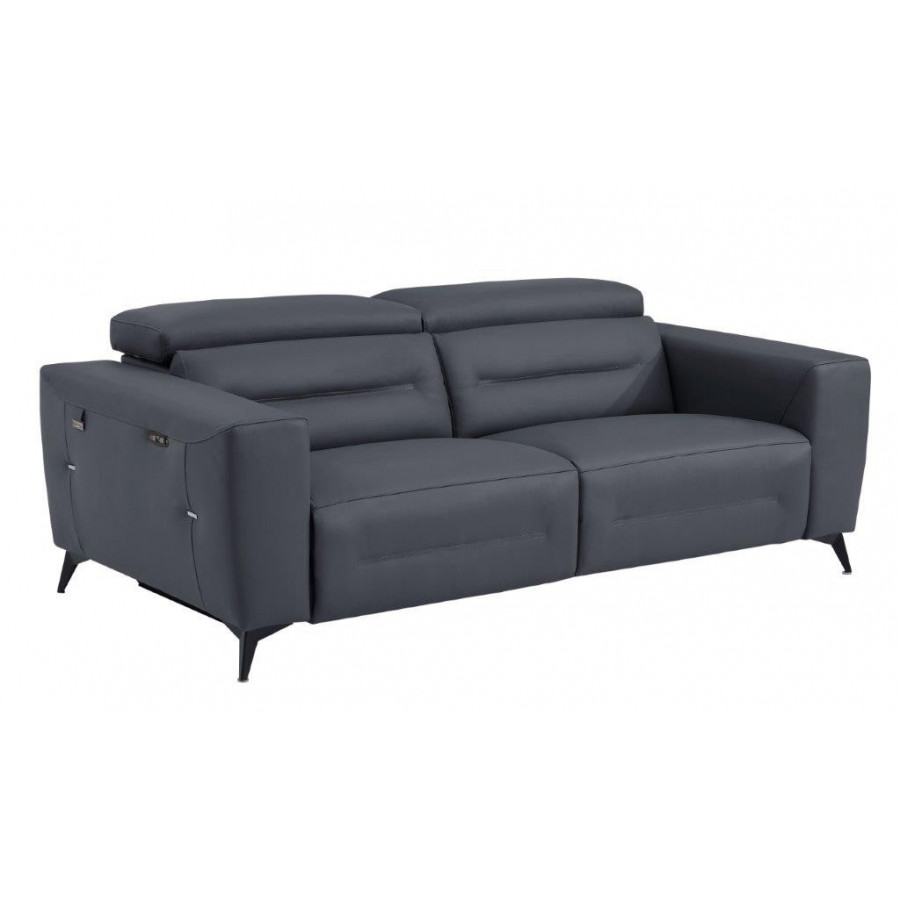 GUF 989 Power Reclining Sofa - Dark Gray, Leather