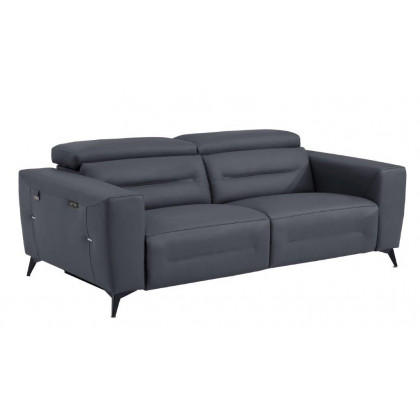GUF 989 Power Reclining Sofa Set - Dark Gray, Leather