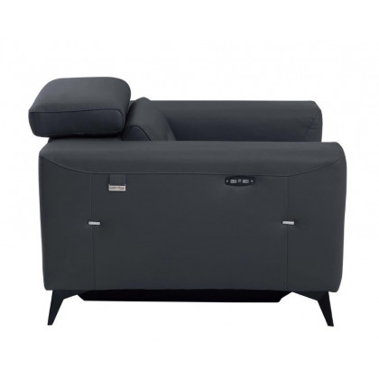 GUF 989 Power Reclining Chair - Dark Gray, Leather