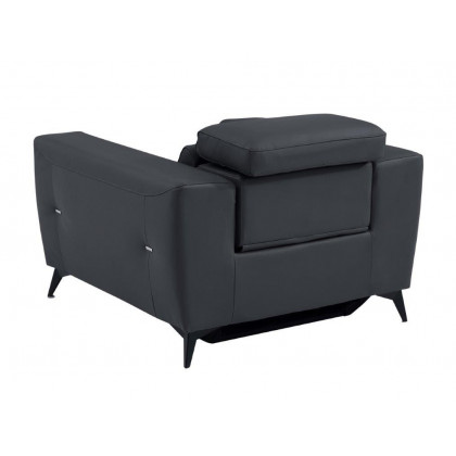 GUF 989 Power Reclining Chair - Dark Gray, Leather