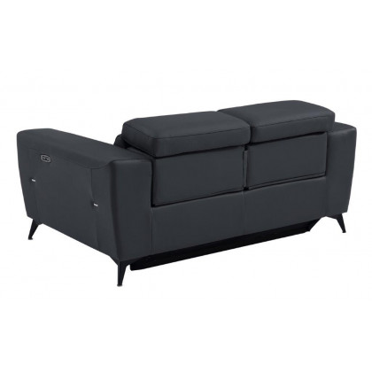 GUF 989 Power Reclining Sofa Set - Dark Gray, Leather