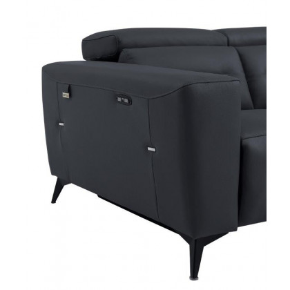 GUF 989 Power Reclining Chair - Dark Gray, Leather