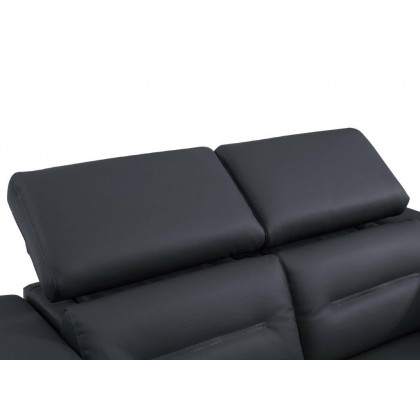 GUF 989 Power Reclining Chair - Dark Gray, Leather