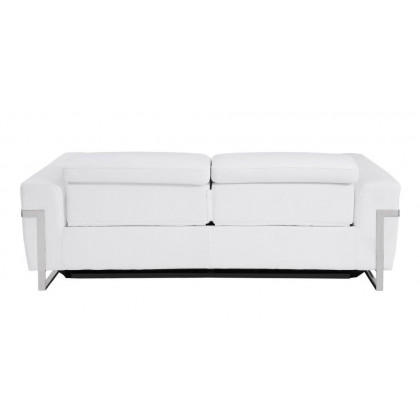 GUF 990 Power Reclining Loveseat - White, Genuine Italian Leather