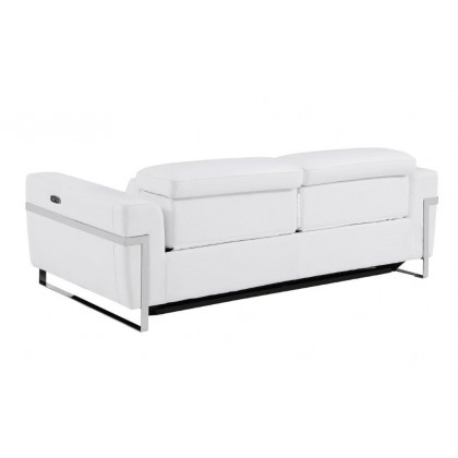 GUF 990 Power Reclining Sofa - White, Genuine Italian Leather