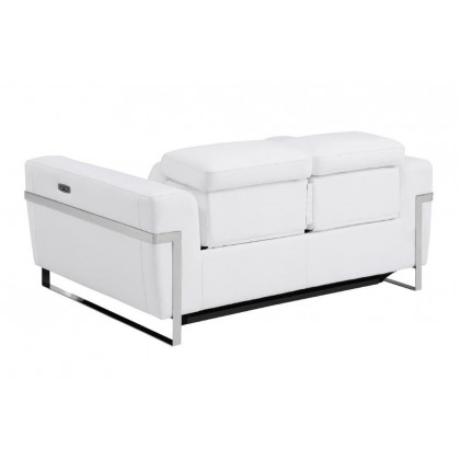 GUF 990 Power Reclining Sofa Set - White, Genuine Italian Leather