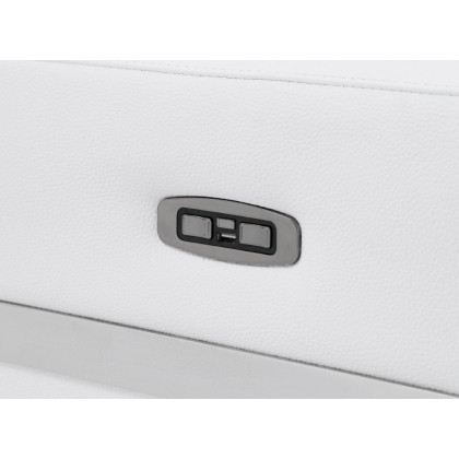 GUF 990 Power Reclining Sofa - White, Genuine Italian Leather