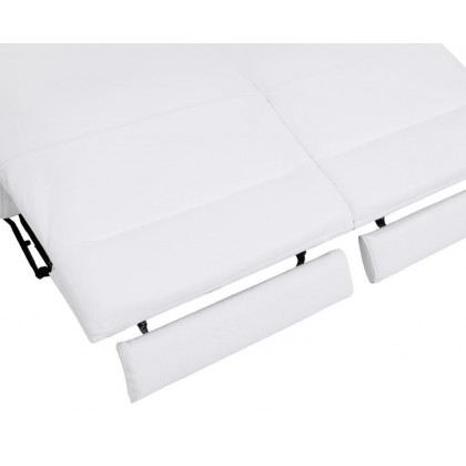 GUF 990 Power Reclining Loveseat - White, Genuine Italian Leather