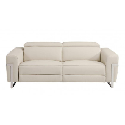 GUF 990 Power Reclining Sofa Set - Beige, Genuine Italian Leather