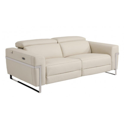 GUF 990 Power Reclining Sofa Set - Beige, Genuine Italian Leather