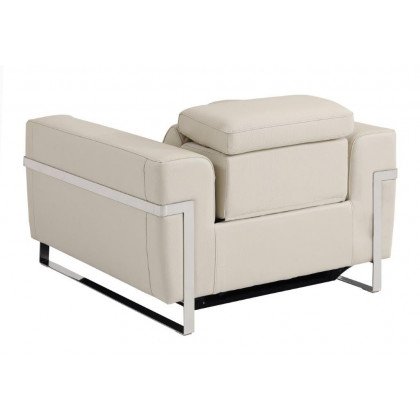 GUF 990 Power Reclining Sofa Set - Beige, Genuine Italian Leather