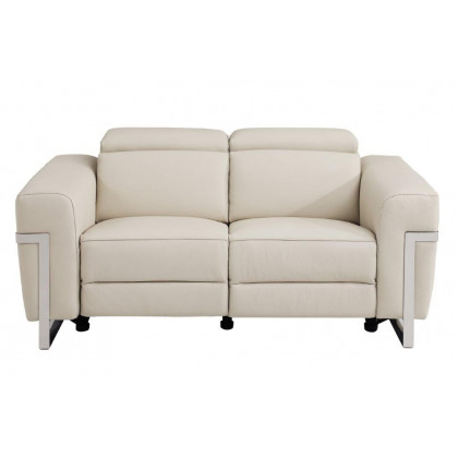 GUF 990 Power Reclining Sofa Set - Beige, Genuine Italian Leather