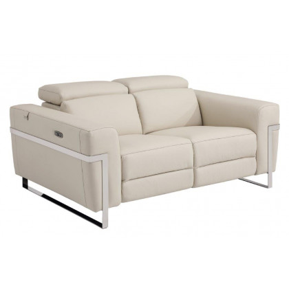 GUF 990 Power Reclining Sofa Set - Beige, Genuine Italian Leather