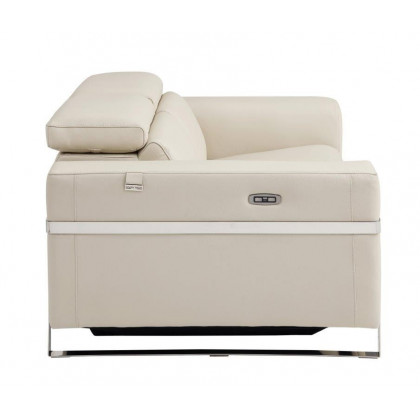 GUF 990 Power Reclining Sofa Set - Beige, Genuine Italian Leather