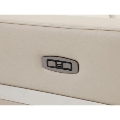 GUF 990 Power Reclining Loveseat - Beige, Leather
