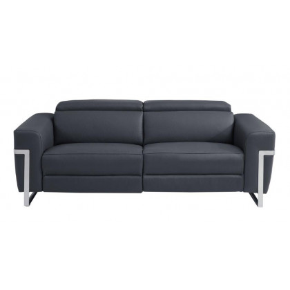 GUF 990 Power Reclining Sofa - Dark Gray, Genuine Italian Leather