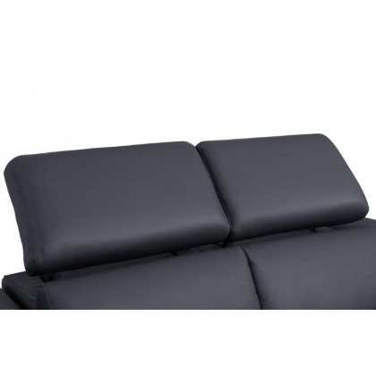 GUF 990 Power Reclining Loveseat - Dark Gray, Genuine Italian Leather