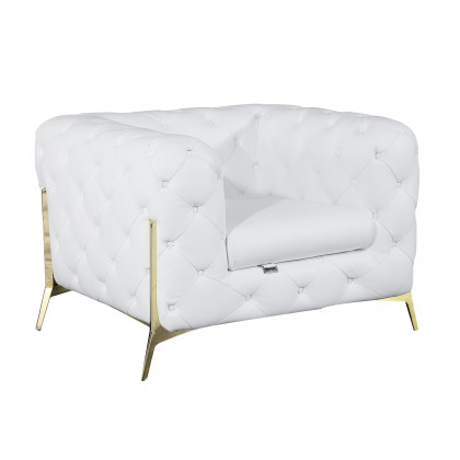 GUF 970 Sofa Set - White, Genuine Italian Leather