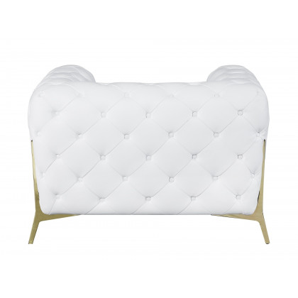GUF 970 Sofa Set - White, Genuine Italian Leather
