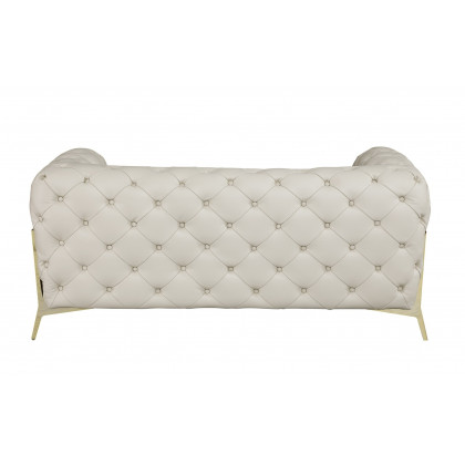 GUF 970 Sofa with Loveseat - Beige, Genuine Italian Leather