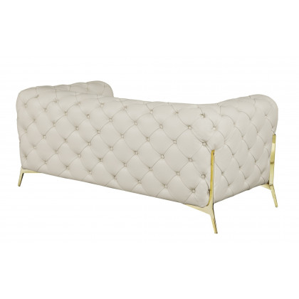 GUF 970 Sofa with Loveseat - Beige, Genuine Italian Leather