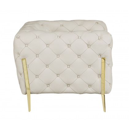 GUF 970 Sofa with Loveseat - Beige, Genuine Italian Leather