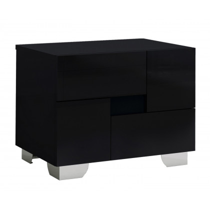 GUF Aria Queen Size Bedroom Set - Black, 4 Pieces
