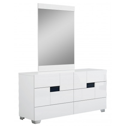 GUF Aria Queen Size Bedroom Set - White, 4 Pieces