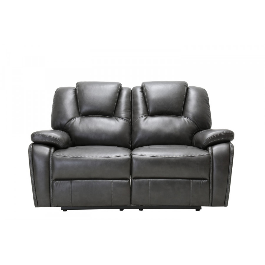 GUF - 7993 Loveseat in Gray, Leather Air