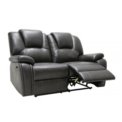 GUF - 7993 Power Reclining Sofa Set in Gray, Leather Air
