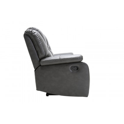 GUF - 7993 Loveseat in Gray, Leather Air