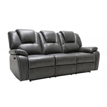 GUF - 7993 Power Reclining Sofa Set in Gray, Leather Air