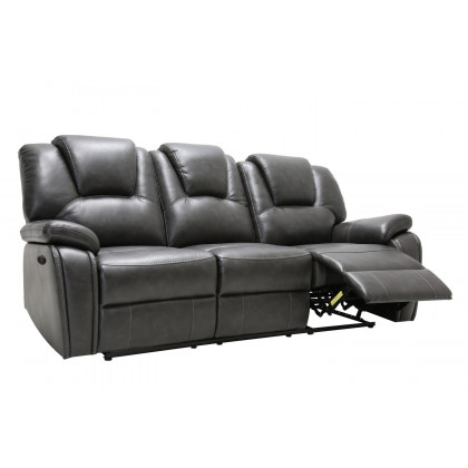 GUF - 7993 Power Reclining Sofa Set in Gray, Leather Air
