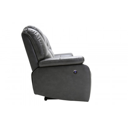 GUF - 7993 Power Reclining Chair in Gray, Leather Air