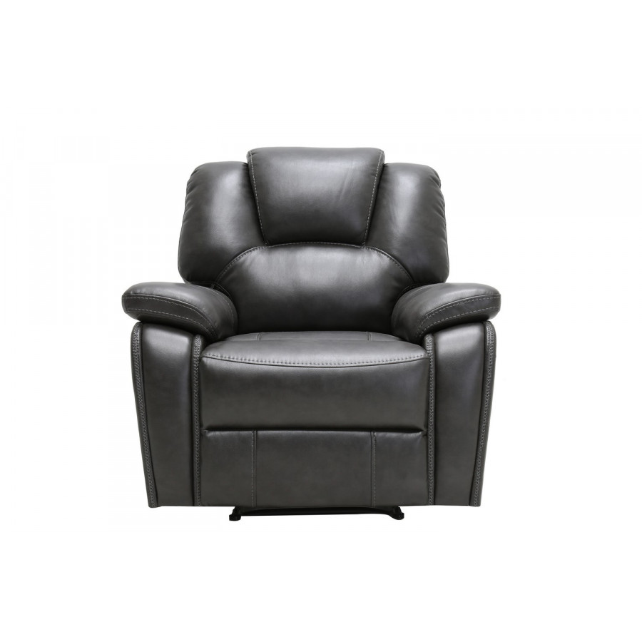 GUF - 7993 Armchair in Gray, Leather Air