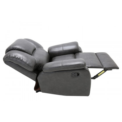 GUF - 7993 Armchair in Gray, Leather Air
