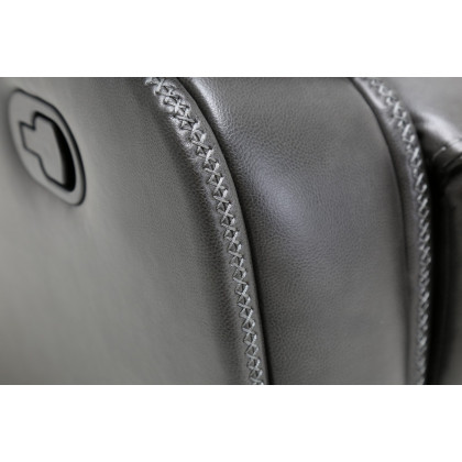 GUF - 7993 Armchair in Gray, Leather Air