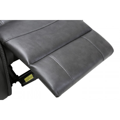 GUF - 7993 Armchair in Gray, Leather Air