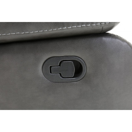 GUF - 7993 Armchair in Gray, Leather Air